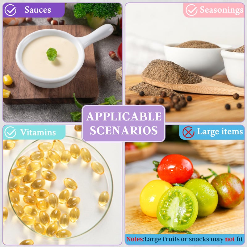 Qukaka 6x1.6 Oz Salad Dressing Containers With Lids  Small Leakproof Reusable Stainless Steel Salad Dressing Container To Go For Lunch Boxes Sauce containers  Picnics Travel Meal Prep And Kitchen Storage. - Image 3