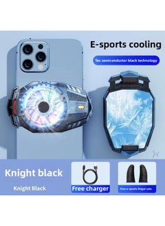 Mobile Phone Radiator Live E-Sports Fast Cooling Suitable For Apple For Iphone Black Shark 2pro One Plus Semiconductor Back-Color:Semiconductor Refrigeration [youth Edition] Ice-sealed Back Clip + Free Finger Cot