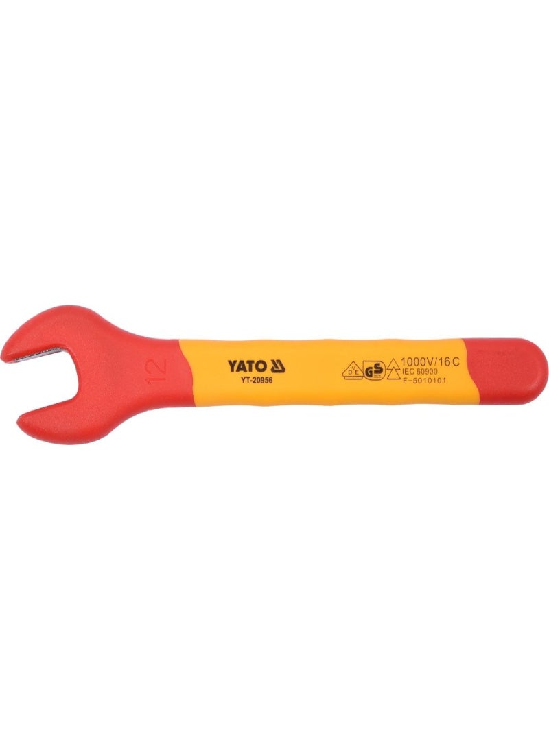 YATO Insulated Open End Wrench 12mm VDE-1000V YT-20956