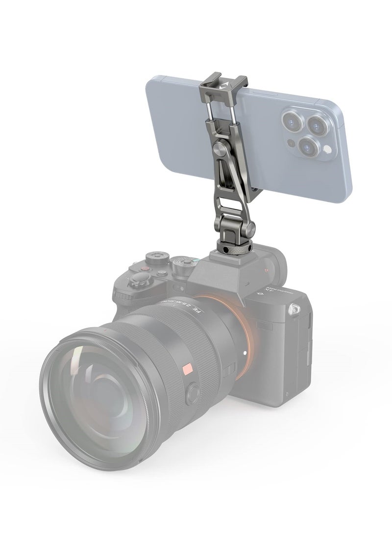 SYOSI Universal Cell Phone Mount for Tripods, Phone Cage Adapter Tripod and Monopod Phone Mount Adapter Phone Tripod Mount Adapter for iPhone 14 13 12 11, Fits for Tripod Monopod Phone Cage Camera cage-3559 - Image 1