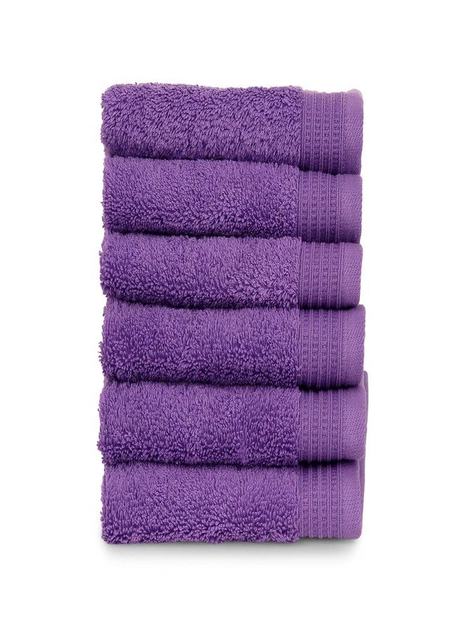 مناشف فاخرة من القطن العضوي من TowelSelections، ناعمة وماصة، مصنوعة من قطن تركي عضوي 100%، برائحة الخزامى الإنجليزي، 6 مناشف صغيرة