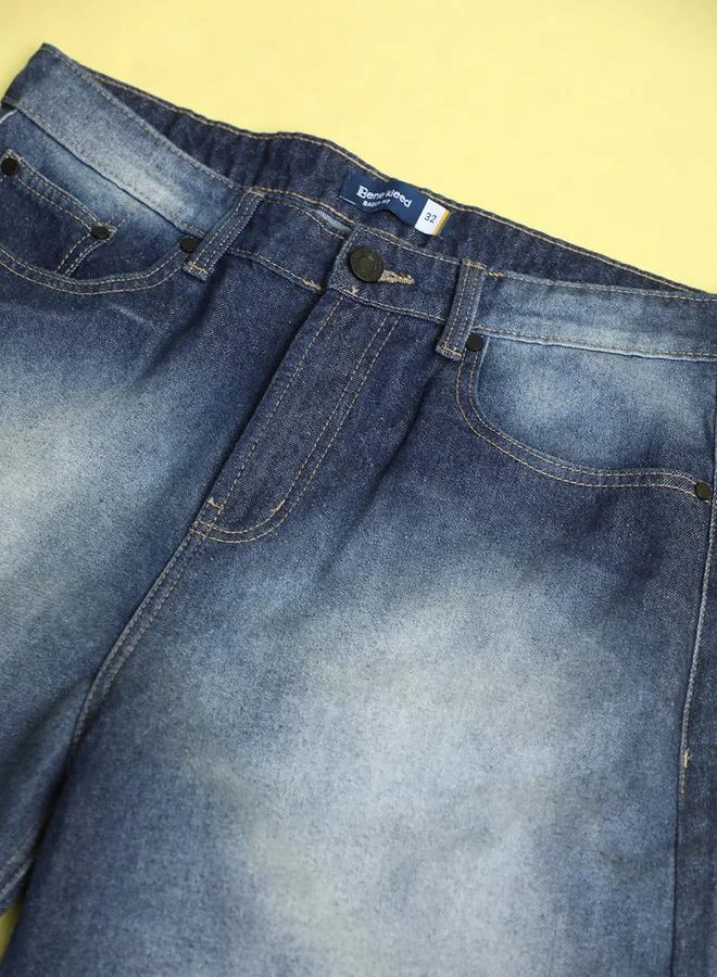 Styli Men Baggy Fit Heavy Fade Jeans By Bene Kleed