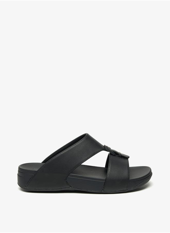 Le Confort - Solid Slip-On Sandals with Buckle Accent - Image 1