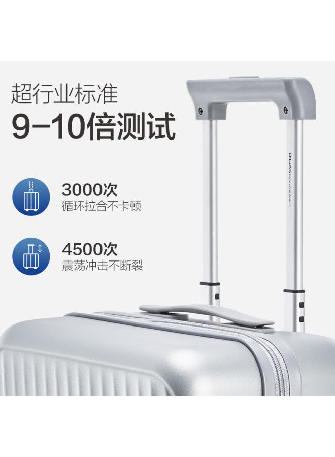OIWAS Aihuashi Luggage, Suitcase For Men And Women, 28-inch, Multifunctional Travel Case, Password Lock, Silver Color - Image 1