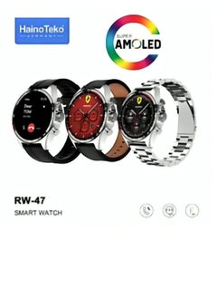Haino Teko Smart Watch RW47 Round Shape Large Screen AMOLED Display With 3 Pair Straps And Wireless Charger For Men's And Boys  - Image 2