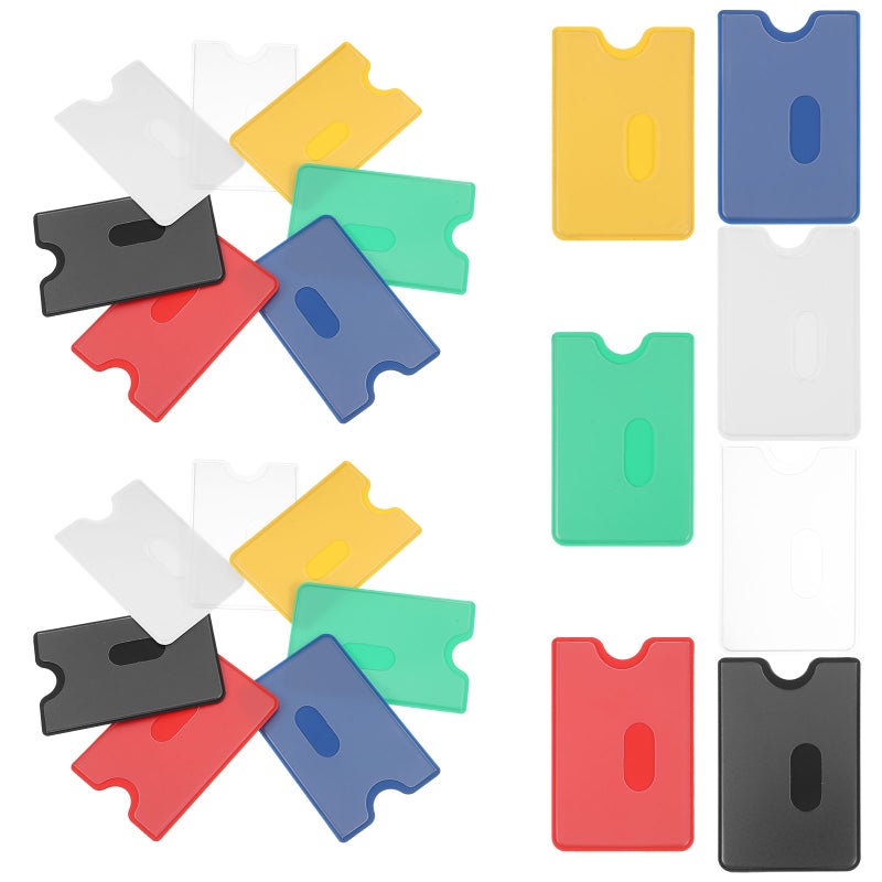 42pcs Badge Protector Card Covers For Cards Card Holder Sleeve Card Sleeve Badge Holder Sleeve Card Protectors - Image 1