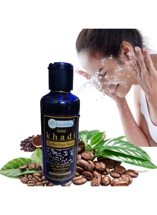 KHADI RISHIKESH Ayurvedic Coffee Hydrating Face Wash Deep Cleansingface Cleanser For Women & Menglowing Skin ; Dailyuse Face Cleanserall Skin Typeswith Towel Rumaal Free - Image 1
