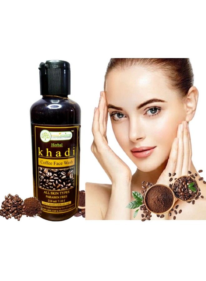 KHADI RISHIKESH Ayurvedic Coffee Hydrating Face Wash Deep Cleansingface Cleanser For Women & Menglowing Skin ; Dailyuse Face Cleanserall Skin Typeswith Towel Rumaal Free - Image 4