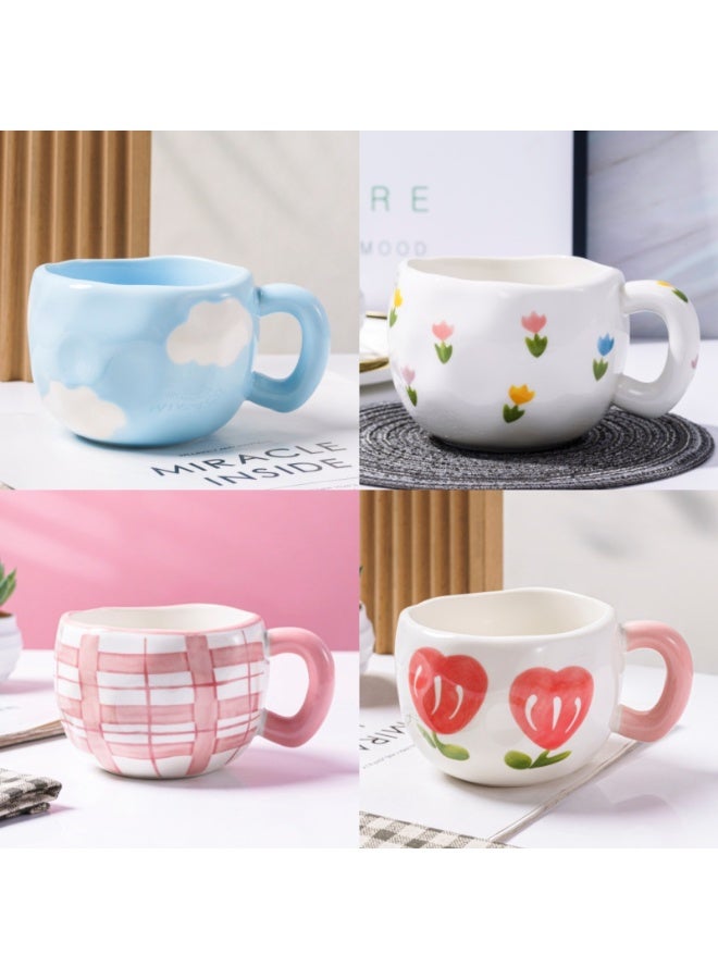 1 Piece of Elegant Decorative Porcelain Mug – Colorful Artistic Coffee & Tea Cup with Modern Design - Image 5