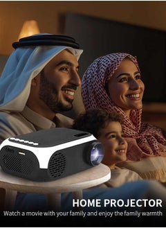 Digisand Mini Projector,  Portable Outdoor Movie Phone Projector Wired Same Screen, 800 Lumens HD Projector 1080P Support, Compatible with Laptop/Smartphone/HDMI/USB  - Image 3