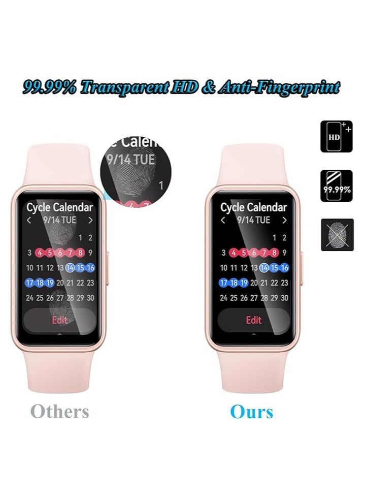 HablTech 3 Pcs Screen Protector for Huawei Band 11 , Curved Full Coverage Anti-Scratch Clear Soft Film - Image 4