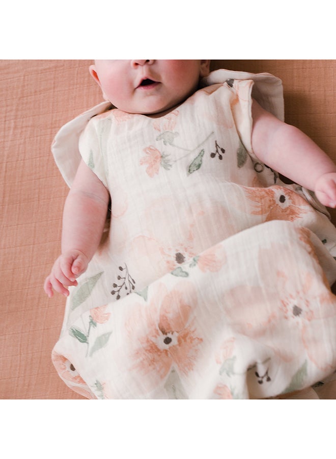 كرين بيبي بطانية باركر قابلة للارتداء من  إلى  أشهر بنقشة الزهور الموسلين - Image 5