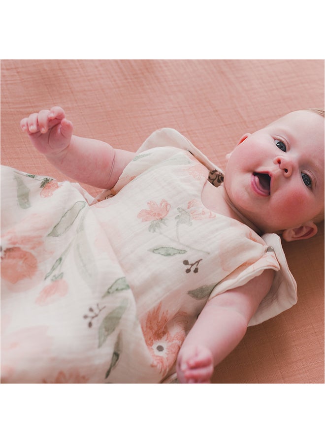 كرين بيبي بطانية باركر قابلة للارتداء من  إلى  أشهر بنقشة الزهور الموسلين - Image 4