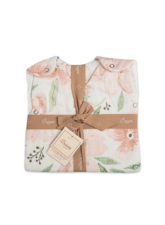 كرين بيبي بطانية باركر قابلة للارتداء من  إلى  أشهر بنقشة الزهور الموسلين - Image 2