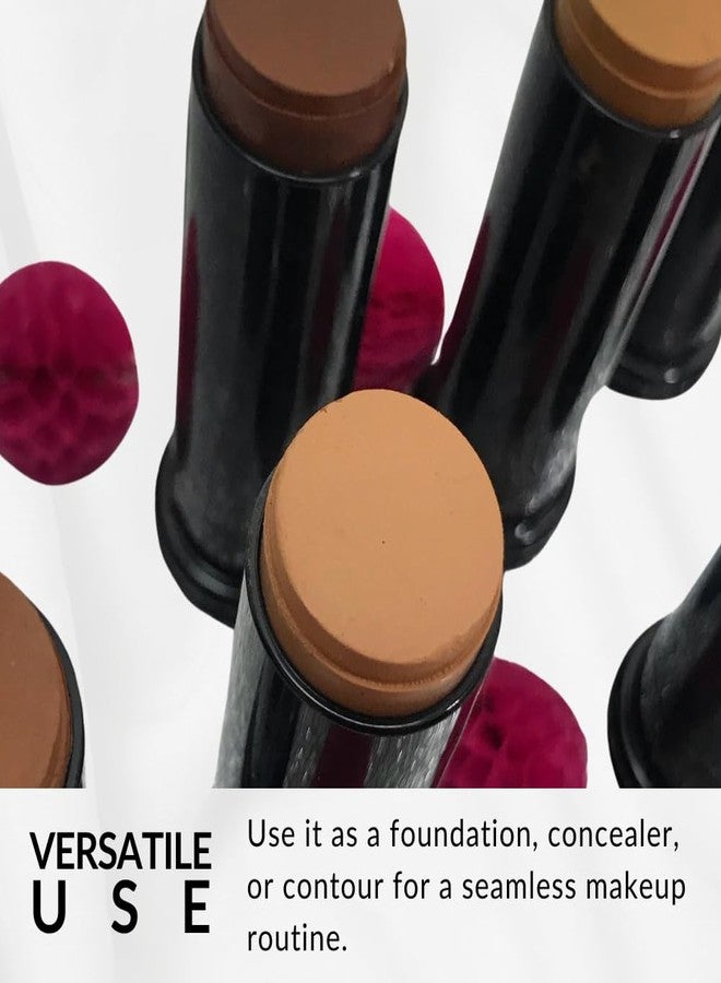 Flori Roberts Base Strokes Crème Foundation Stick by Flori Roberts, Full Coverage for Women of Color or Deeper Skin Tones, Long Lasting Makeup, Natural Finish, Complexion Concealer & Corrector - Image 5