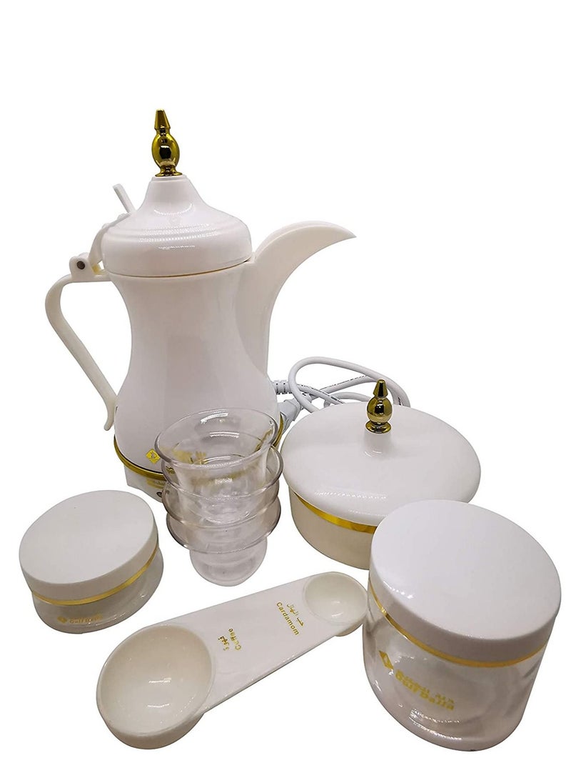 Gulf Dalla Gulf Dalla Traveler Coffee Maker Machine with Bag 400ml GA-C94841 White/Gold  - Image 2