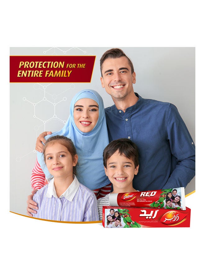 دابر معجون أسنان ريد بالقرنفل والنعناع ومستخلص شجرة ألم الأسنان - Image 5