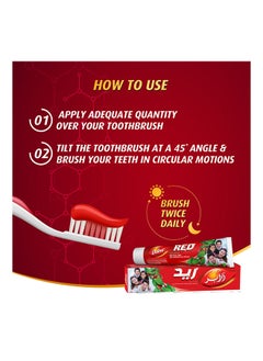 Dabur Dabur Red Ayurvedic Toothpaste for Teeth & Gums 100g | Enriched with Potent Ayurvedic Ingredients | For Healthy Gums & Strong Teeth  - Image 3