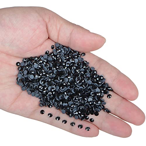 LPBeads 3000 Pieces SS16 Black Hotfix Rhinestones Flatback Round Crystal Glass Rhinestones Gems for Crafts Nail Face Art Clothes Shoes Bags DIY - Image 2