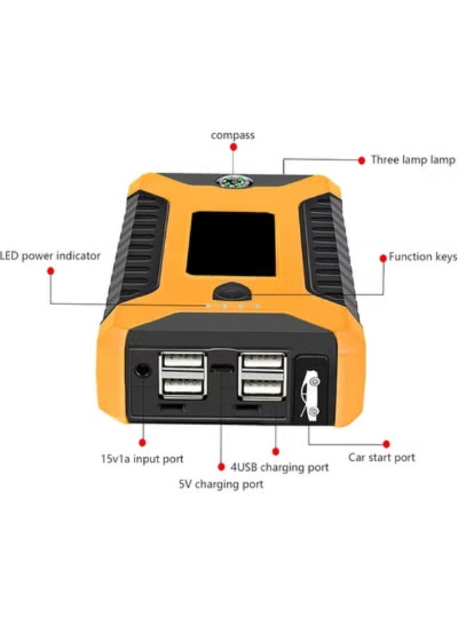 Vehicle Emergency Start Power Supply – High-Capacity 20000mAh Jump Starter & Portable Multi-USB Power Bank for Daily Use - Image 1