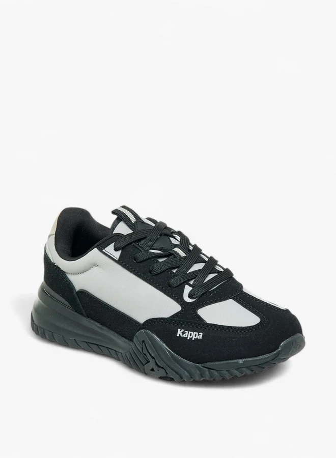 Kappa Boys' Panelled Sports Shoes with Lace-Up Closure
