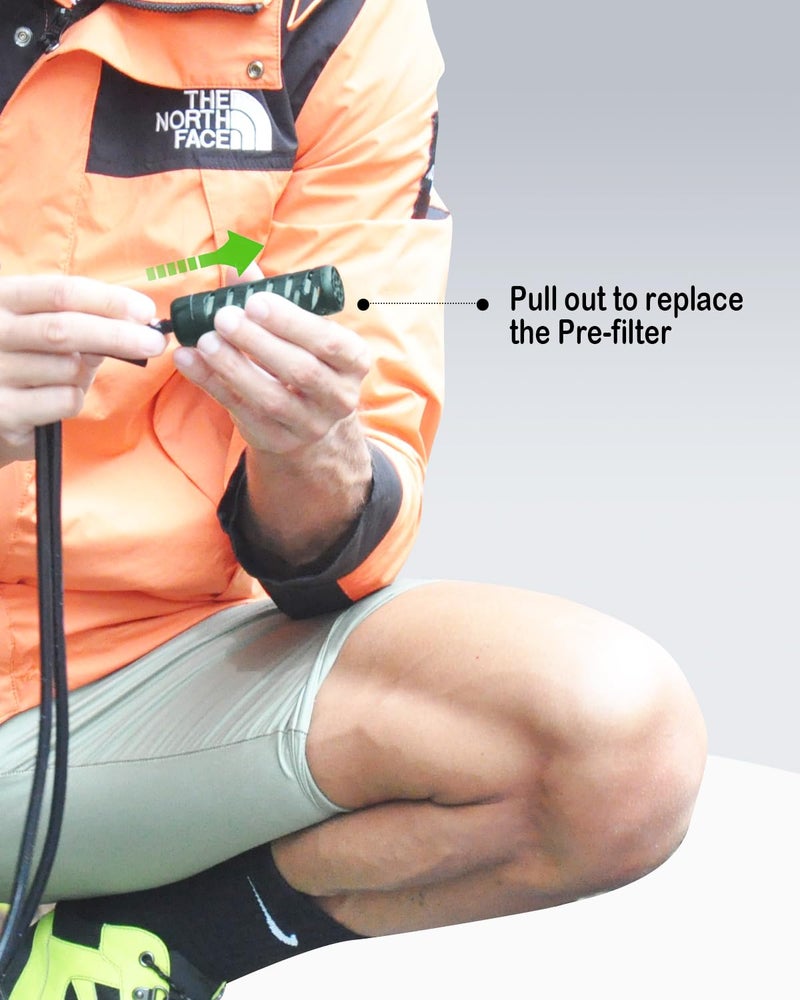 BKLES Pre-Filter Replacement Set for the BKLES BK2000 or BK3000 Electric Portable Camping Water Filter - Green Color - Image 5