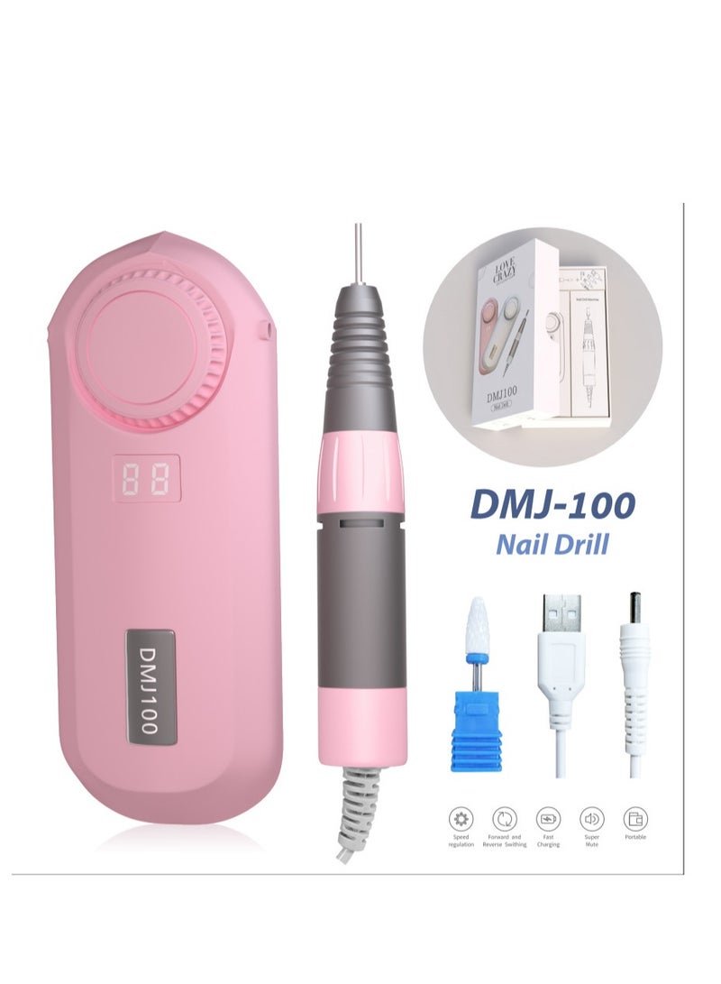 DMJ-100 Quiet Charging Nail Drill  Polish Machine - Image 1