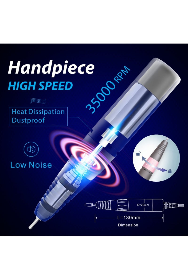 DMJ-100 Quiet Charging Nail Drill  Polish Machine - Image 2