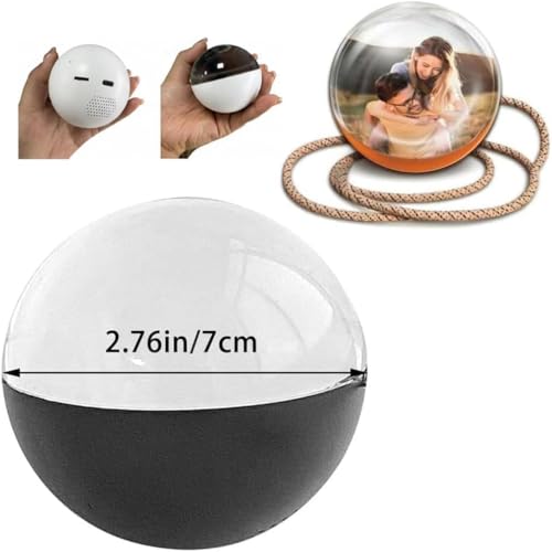 NKDFRI 2025 3D Memory Orb: Personalized Ultrasound LED Crystal Sphere Upload Photos & Videos | Unique Anniversary, Birthday & Christmas Gifts (White) - Image 5