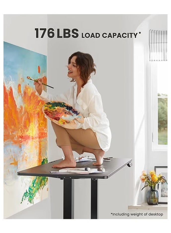 اكسيسن مكتب كهربائي قابل للتعديل بارتفاع 120 × 60 سم، مكتب كهربائي قابل للتعديل مع ارتفاع ذاكرة عن بعد، مكتب كمبيوتر مكتب منزلي - Image 5