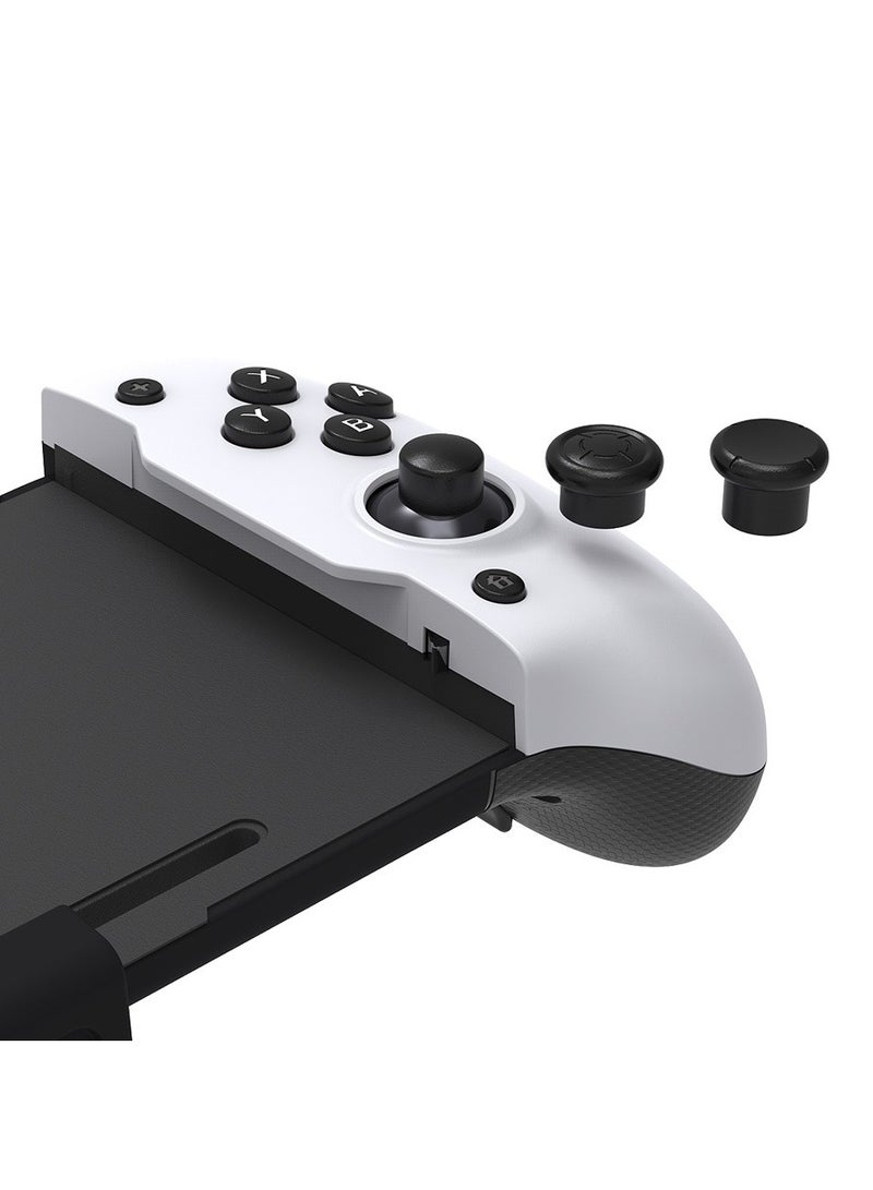 Joy Cons Controller Compatible with Nintendo Switch OLED, Switch Controller Grip Switch Handheld Mode Ergonomic Design with 6-Axis Gyro Double Motor Vibration and Screen Capture on White - Image 3