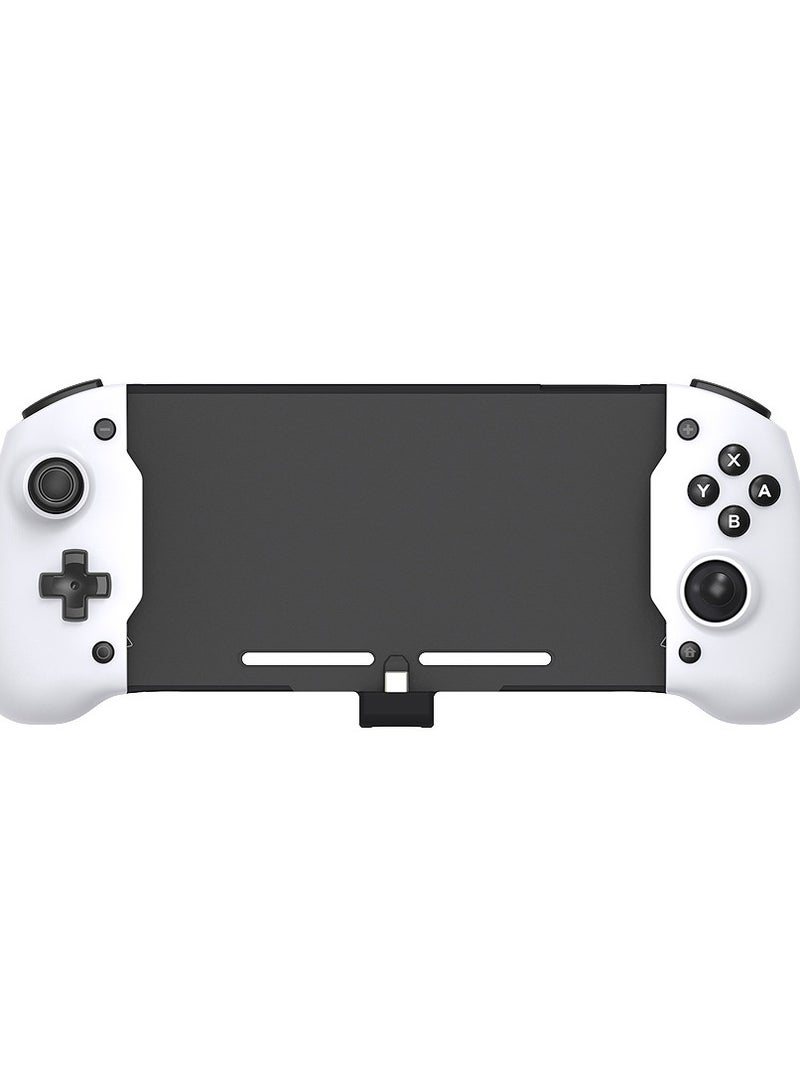 Joy Cons Controller Compatible with Nintendo Switch OLED, Switch Controller Grip Switch Handheld Mode Ergonomic Design with 6-Axis Gyro Double Motor Vibration and Screen Capture on White - Image 1