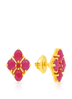 Malabar Gold and Diamonds 22 Carat 916 Purity Precia Gemstone Earrings PGNFNC063ER1Y  - Image 1