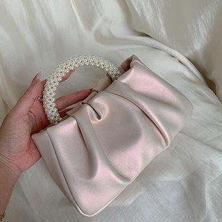 2025 High-end French Pleated Small Bag Fairy Pearl Small Handbag Gentle Crossbody Cloud Bag for Women pearl powder - pzsku/Z33E5F24DE42C5F41C54BZ/45/1746231860/e1f11f36-f392-474a-9b24-4b26f583b5b7
