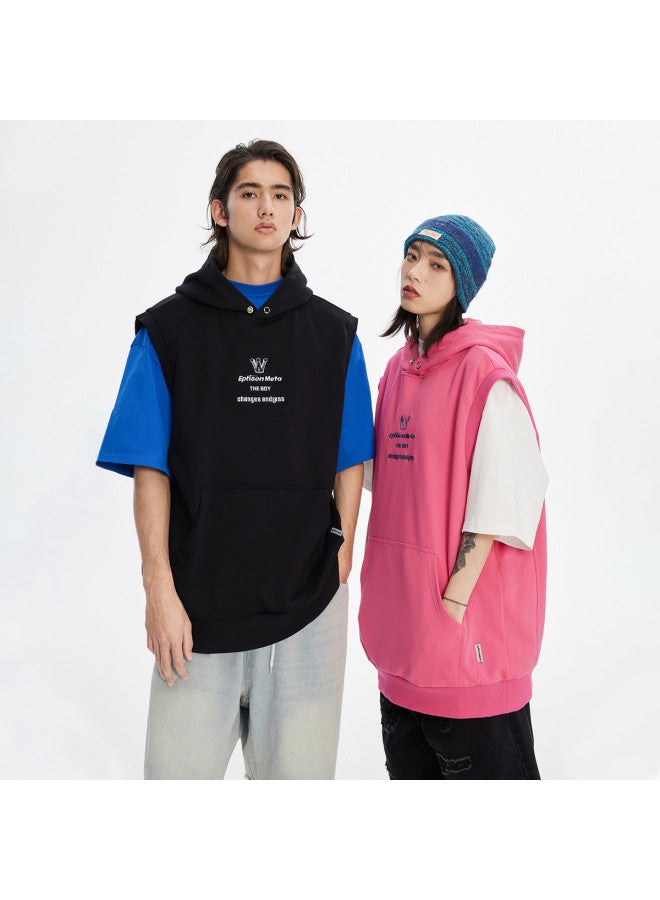 EPTISON هودي تي شيرت مجموعة الربيع/الصيف للجنسين خيالي للأطفال عصري تعاون آي بي سترة قطنية قصيرة الأكمام مع غطاء رأس - Image 2