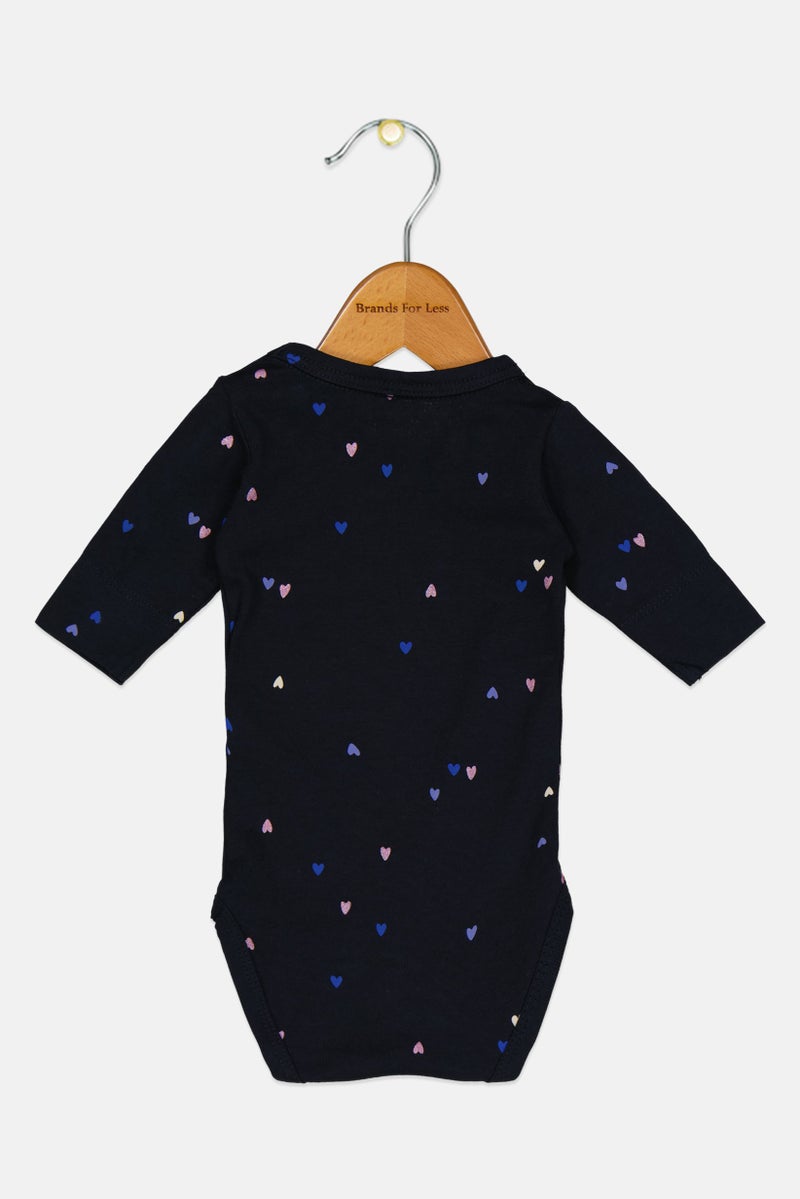 NAME IT Toddlers Girl Crew Neck Long Sleeves Allover Print Bodysuit, Multicolor - Image 2