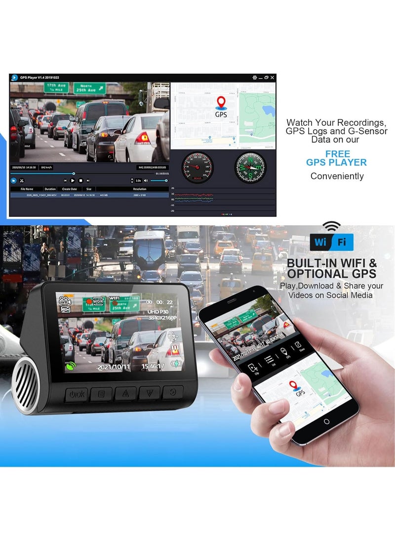 ZetRA Driving RecorderDual Lens Motorcycle Recorder V554K A800S WiFi GPS Car Dash Cam Bicycle Equipment Accessories From China - Image 4