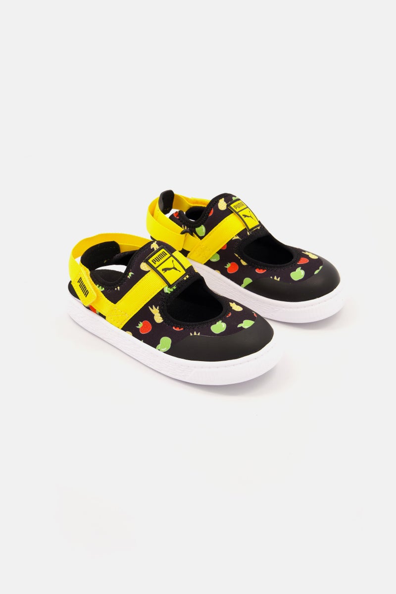 PUMA Toddlers Boy Light Flex Summer Fruit Slingback Sandals, Black  - Image 1
