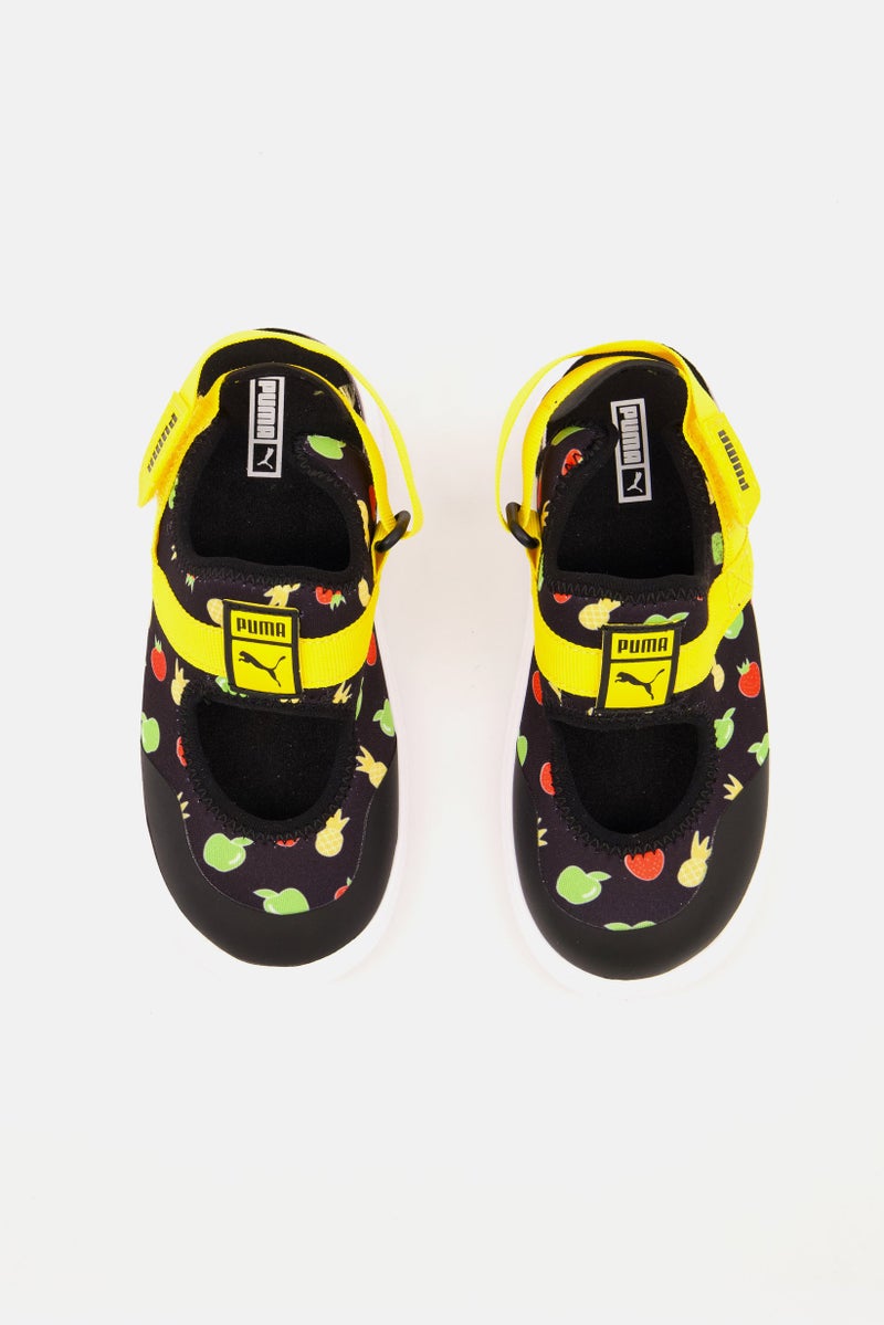 PUMA Toddlers Boy Light Flex Summer Fruit Slingback Sandals, Black  - Image 3