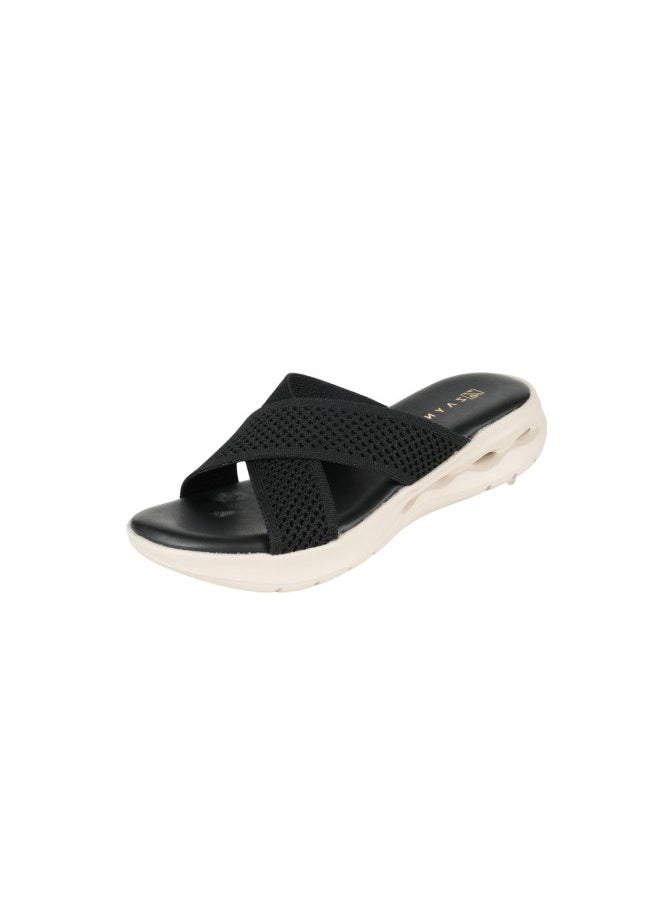 ZAYNA 221-288 Zayna Ladies Casual Sandals 23ABT59F Black  - Image 1