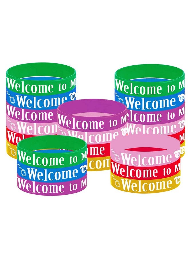 CupaPlay 24Pcs Welcome To My Class Party Rubber Bracelets Welcome Back To School First Day Of School Party Supplies Decorations Gifts Prize Goodie Bag Favors Silicone Wristbands - Image 2