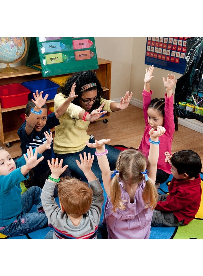 CupaPlay 24Pcs Welcome To My Class Party Rubber Bracelets Welcome Back To School First Day Of School Party Supplies Decorations Gifts Prize Goodie Bag Favors Silicone Wristbands - Image 4