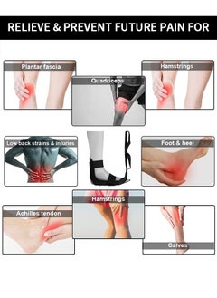 GROIC Stretching Strap Hamstring Stretcher - Stretching Bands, Foot Stretcher, Calf Stretcher, Leg Stretcher, Ankle Stretcher Stretch Band, Ligament Stretching Belt, Stretch Strap  - Image 3