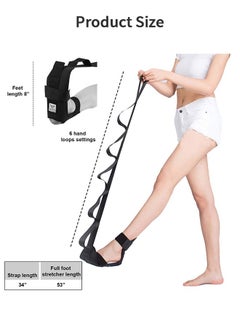 GROIC Stretching Strap Hamstring Stretcher - Stretching Bands, Foot Stretcher, Calf Stretcher, Leg Stretcher, Ankle Stretcher Stretch Band, Ligament Stretching Belt, Stretch Strap  - Image 5
