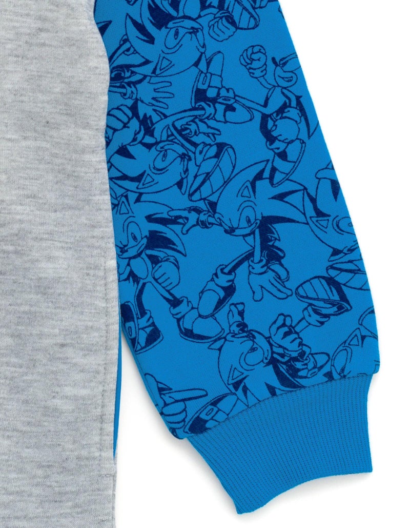 SEGA Sonic The Hedgehog Little Boys Fleece Hoodie Blue 7-8 - Image 5