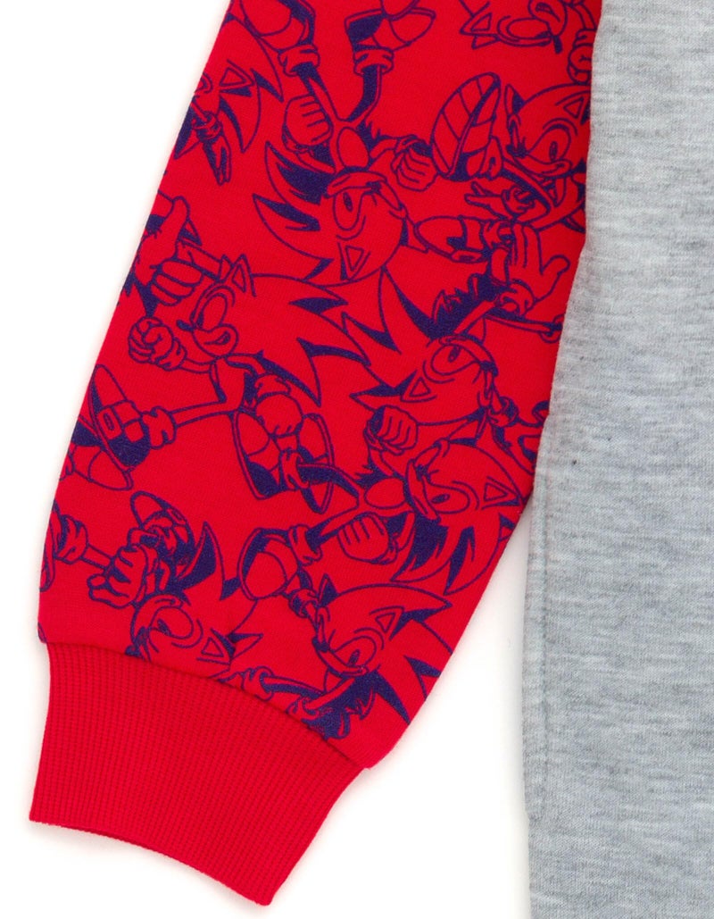 SEGA Sonic The Hedgehog Little Boys Fleece Hoodie Blue 7-8 - Image 4