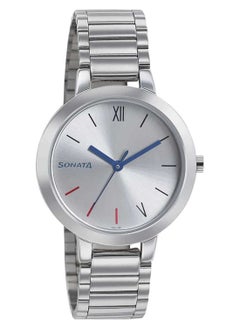 Sonata Women's Analog Round Shape Stainless Steel Wrist Watch 8141SM04 - 39.4 Mm  - Image 1