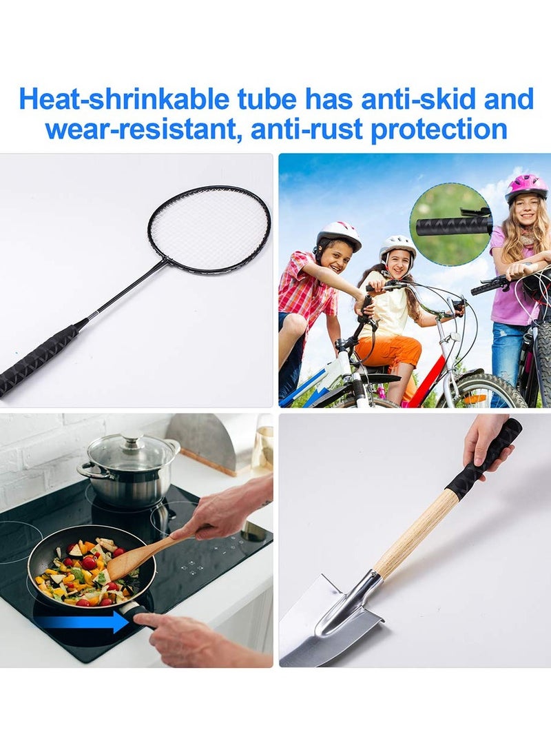Zikra Heat Shrink Sleeve Wrap Tube for Fishing Rod Handle Cork, Fishing Rod Grip Cover Industrial Heat Shrink Tubing Fly Fishing Accessories, Non-Slip Waterproof and Insulated, 40" Long, 1.2" Diameter - Image 2
