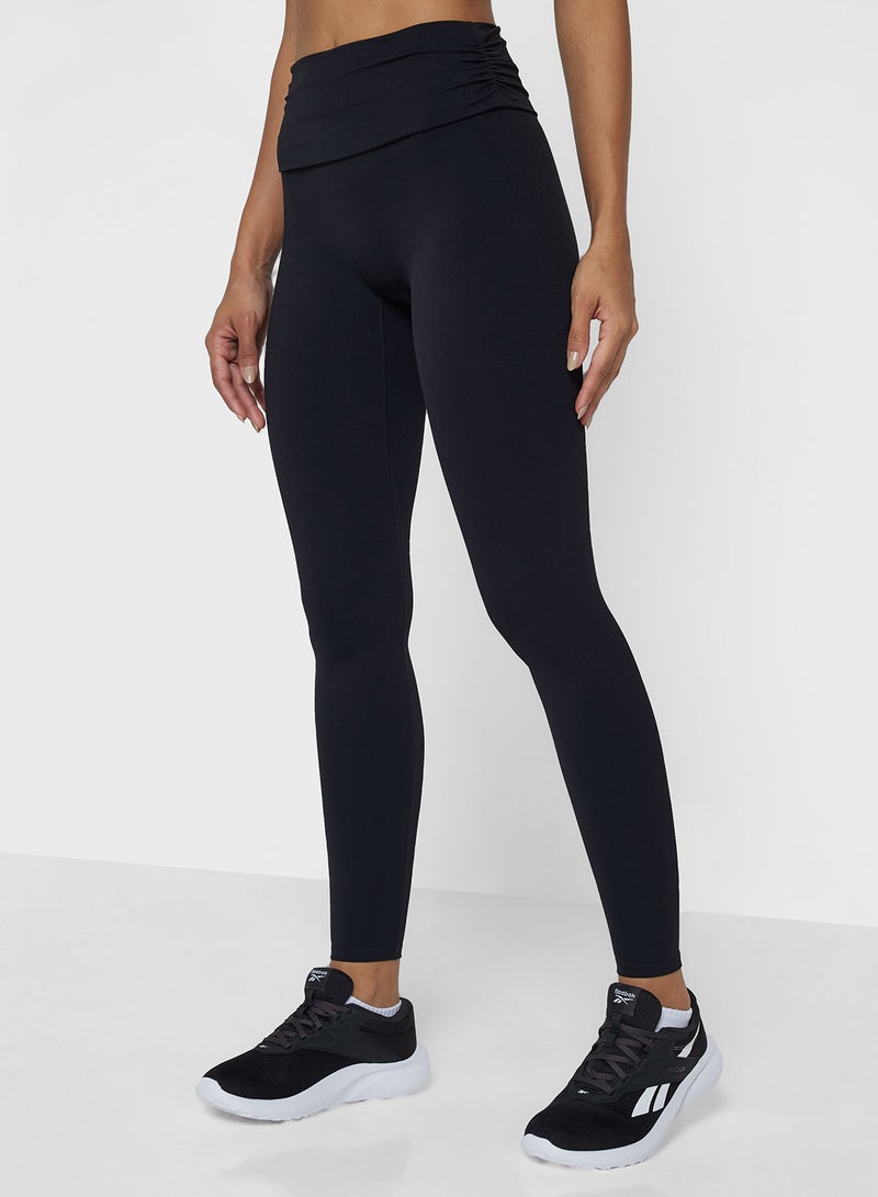 FRWD Ruched Waist Seamless Leggings - Image 1