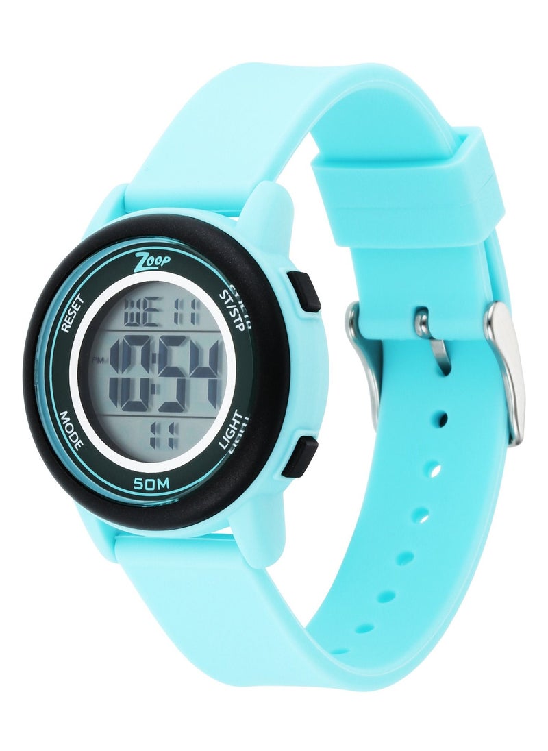 Zoop - Digital Watch with Green Silicone Strap - Image 1